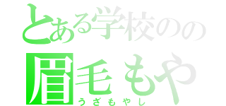 とある学校のの眉毛もやし（うざもやし）