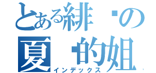 とある緋淚の夏咪的姐姊（インデックス）