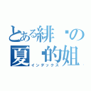 とある緋淚の夏咪的姐姊（インデックス）