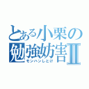 とある小栗の勉強妨害Ⅱ（モンハンしとけ）