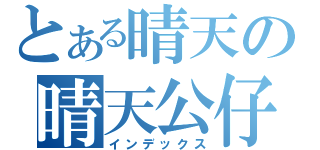 とある晴天の晴天公仔（インデックス）