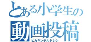 とある小学生の動画投稿者（ヒカキンチルドレン）