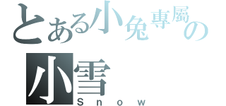 とある小兔專屬の小雪（Ｓｎｏｗ）