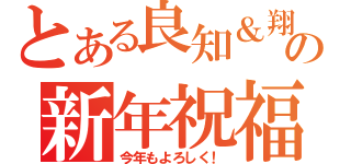 とある良知＆翔音の新年祝福（今年もよろしく！）