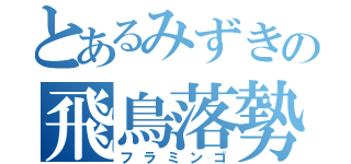 とあるみずきの飛鳥落勢（フラミンゴ）