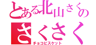 とある北山さくやのさくさくぱんだ（チョコビスケット）