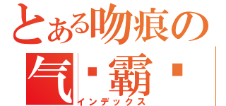 とある吻痕の气质霸爷（インデックス）