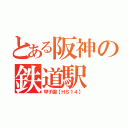 とある阪神の鉄道駅（甲子園【ＨＳ１４】）