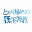 とある堀越の海豚調教（プロローグ）