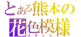 とある熊本の花色模様（スザンヌ）