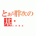 とある胖次の基佬（三角賽高）