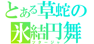 とある草蛇の氷結円舞（ツタージャ）