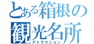 とある箱根の観光名所（アトラクション）