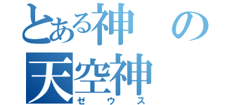 とある神の天空神（ゼウス）