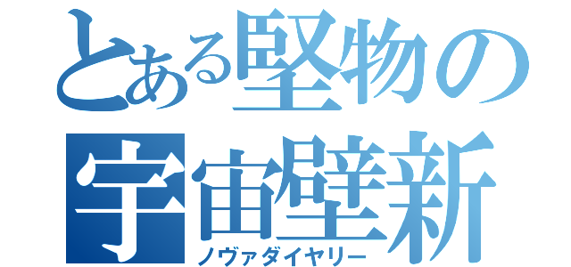 とある堅物の宇宙壁新聞（ノヴァダイヤリー）