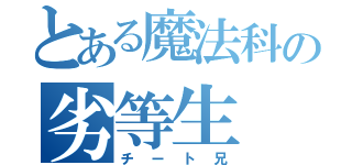 とある魔法科の劣等生（チート兄）