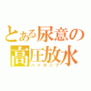 とある尿意の高圧放水（ハイポンプ）