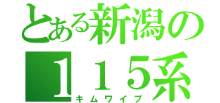 とある新潟の１１５系（キムワイプ）