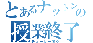 とあるナットンの授業終了（チューリーオゥ）