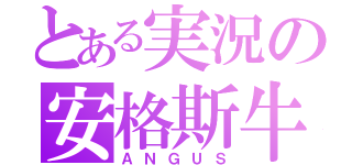 とある実況の安格斯牛（ＡＮＧＵＳ）