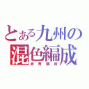 とある九州の混色編成（赤青編成）