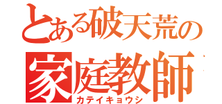 とある破天荒の家庭教師（カテイキョウシ）