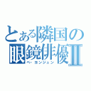 とある隣国の眼鏡俳優Ⅱ（ペ・ヨンジュン）