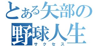 とある矢部の野球人生（サクセス）