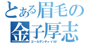 とある眉毛の金子厚志（ゴールデンチャイルド）