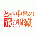 とある中邑の飛び膝蹴り（ボマイェ）