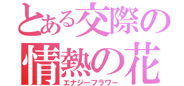 とある交際の情熱の花（エナジーフラワー）