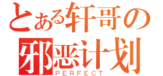 とある轩哥の邪恶计划（ＰＥＲＦＥＣＴ）