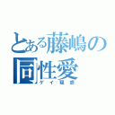 とある藤嶋の同性愛（ゲイ疑惑）