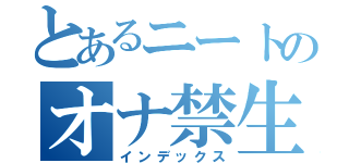 とあるニートのオナ禁生活（インデックス）