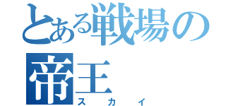 とある戦場の帝王（スカイ）