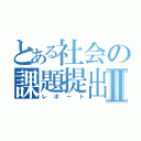 とある社会の課題提出Ⅱ（レポート）