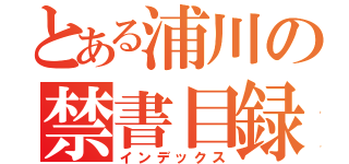 とある浦川の禁書目録（インデックス）