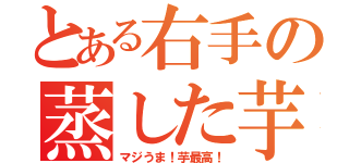 とある右手の蒸した芋（マジうま！芋最高！）