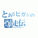 とあるヒガシの爆走伝（バイアグラフィー）