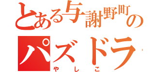 とある与謝野町のパズドラマー（やしこ）