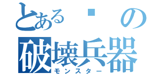 とある鷗の破壊兵器（モンスター）