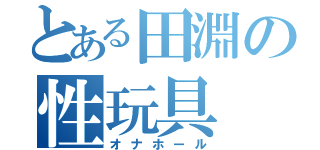 とある田淵の性玩具（オナホール）