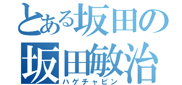 とある坂田の坂田敏治（ハゲチャビン）