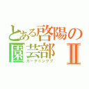 とある啓陽の園芸部Ⅱ（ガーデニングブ）