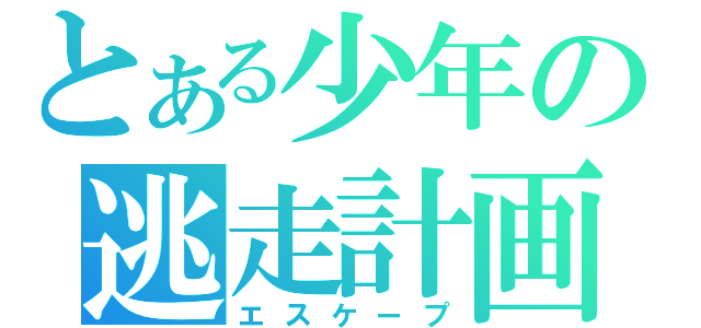 とある少年の逃走計画（エスケープ）