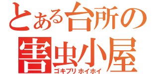 とある台所の害虫小屋（ゴキブリホイホイ）