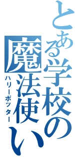 とある学校の魔法使い（ハリーポッター）