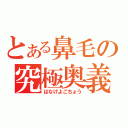 とある鼻毛の究極奥義（はなげよこちょう）