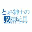 とある紳士の必須玩具（オナホール）