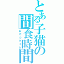 とある子猫の間食時間（おやつタイム）